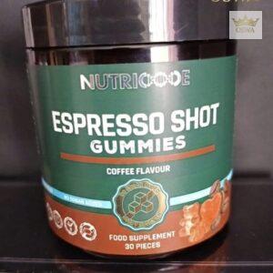 NUTRICODE Espresso Shot Gummies 120 g - BE PRIDĖTINIO CUKRAUS