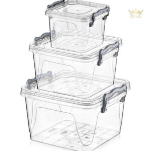 3 dalių kvadratinių dėžučių rinkinys Multi Box