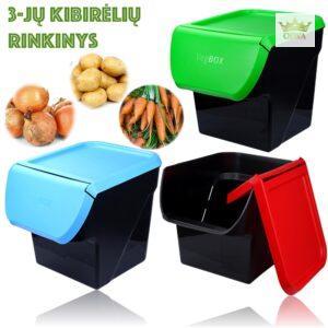 3-jų kibirėlių rinkinys daržovėms