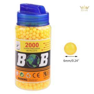 6 mm BB plastikinės kulkos - šratai 2000vnt.