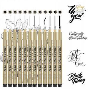 „Art Walker Drafting Pen“ techninių rašiklių rinkinys 12 vnt.