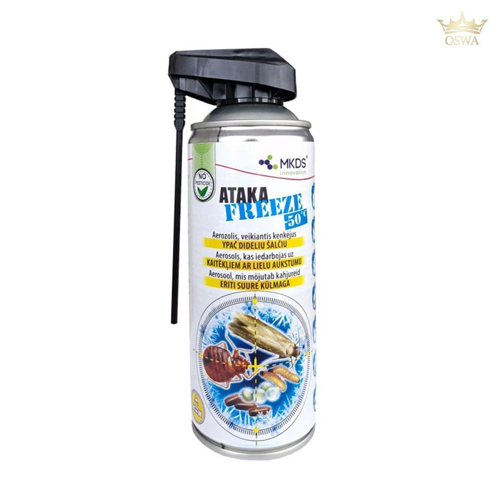 ATAKA FREEZE -50 °C šalčio aerozolis vabzdžių naikinimui, 400 ml