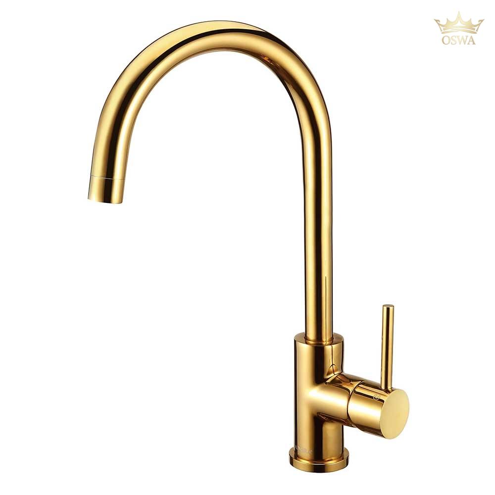 Elegantiškas ir modernus ADORA Imperia U Gold virtuvinis maišytuvas