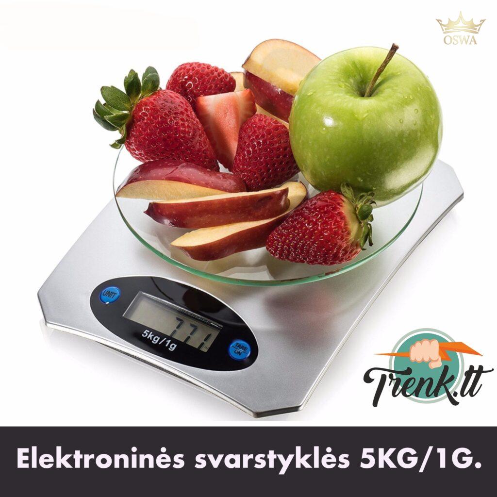 Elektroninės virtuvinės svarstyklės 5KG/1G