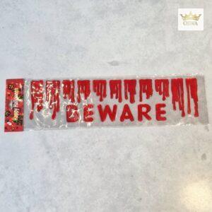 Helovino Dekoracija "beware"