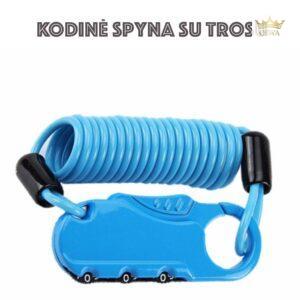 Kodinė spyna su trosu