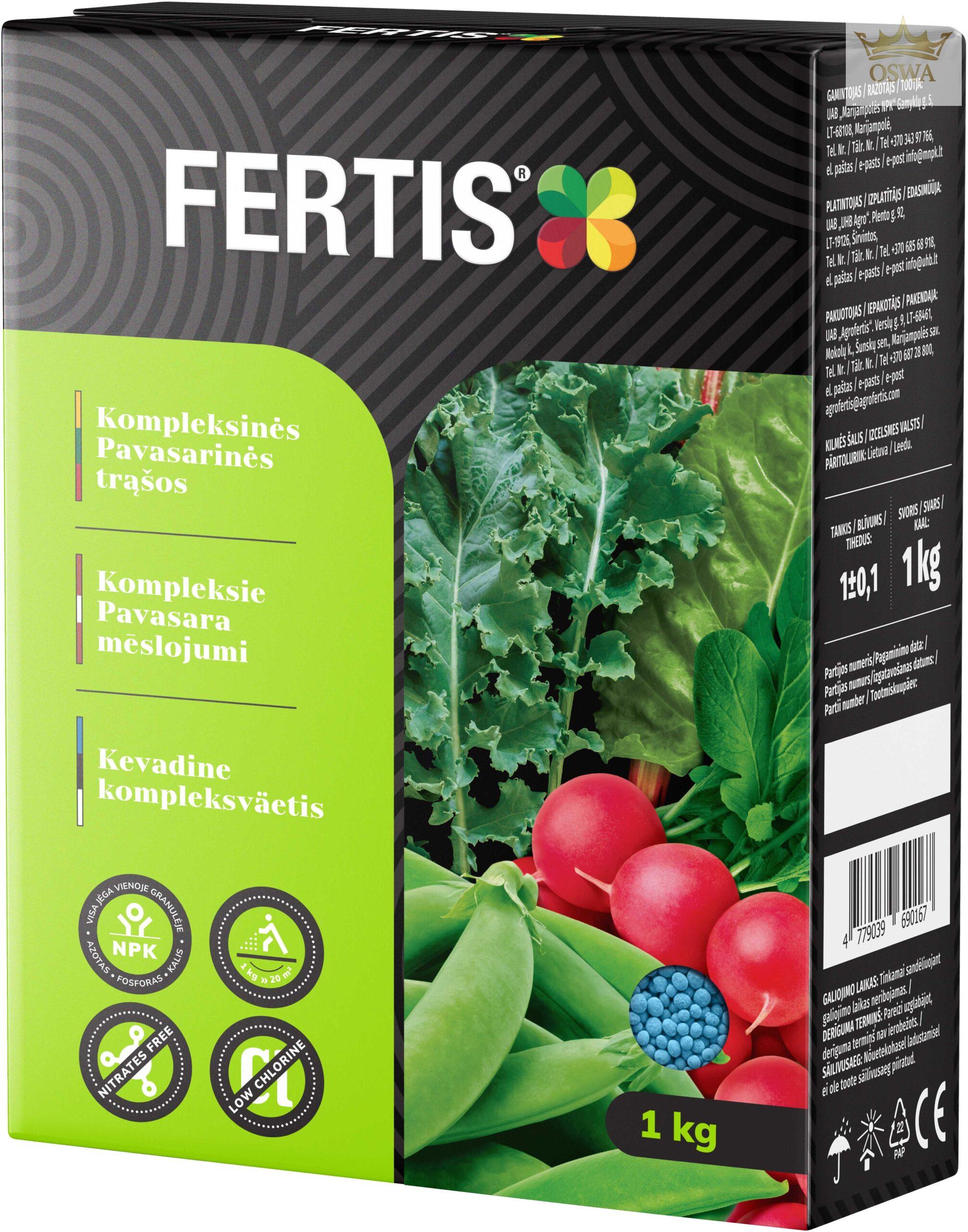 Kompleksinės Pavasarinės trąšos FERTIS , 1 kg
