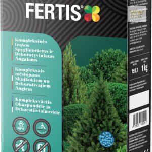 Kompleksinės trąšos Spygliuočiams ir dekoratyviniams augalams FERTIS, 1kg