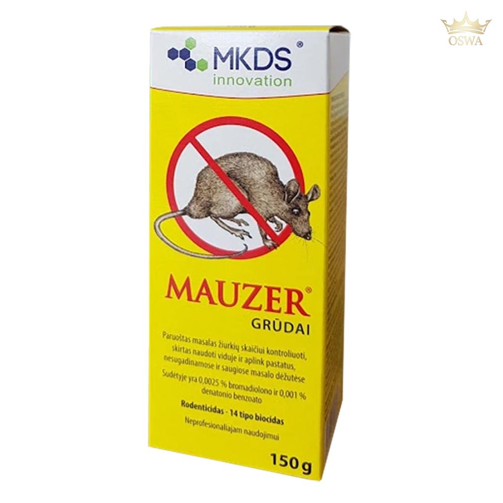 Mauzer grūdai pelių ir žiurkių naikinimui, 150 g