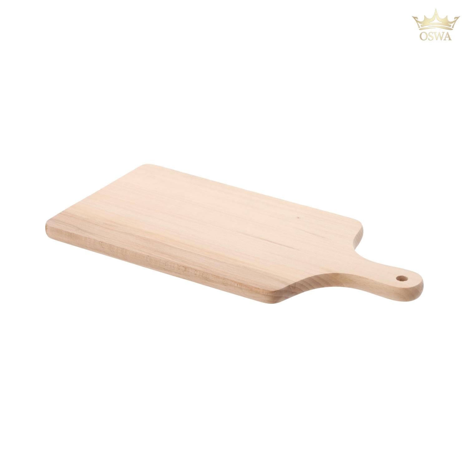 Medinė pjaustymo lentelė su rankena 38 × 17,5 cm