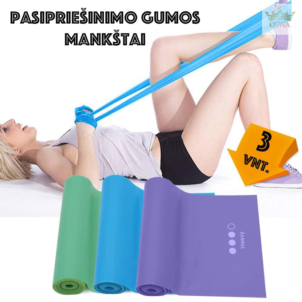 Pasipriešinimo Gumų Rinkinys 3 Vnt.