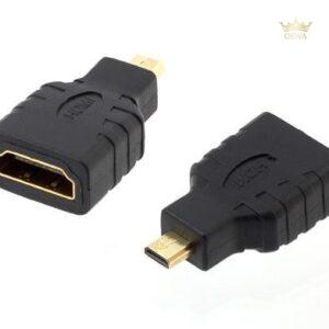 Perėjimas HDMI FEMALE į MICRO HDMI MALE GOLD