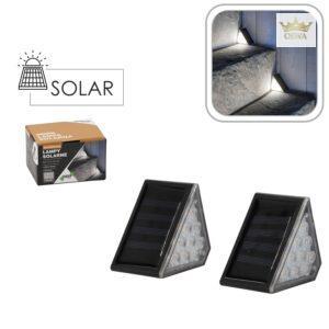 SAULĖS ENERGIJA MAITINAMOS LAIPTŲ LEMPOS LED (2 VNT.)