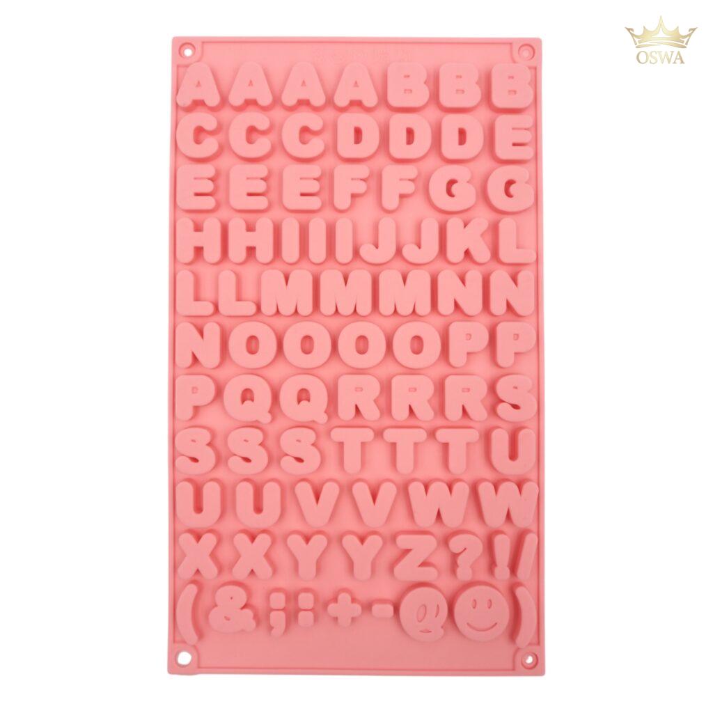 Silikoninė forma raidėms – 29,5 × 17 × 0,6 cm