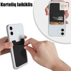 Silikoninis kortelių laikiklis