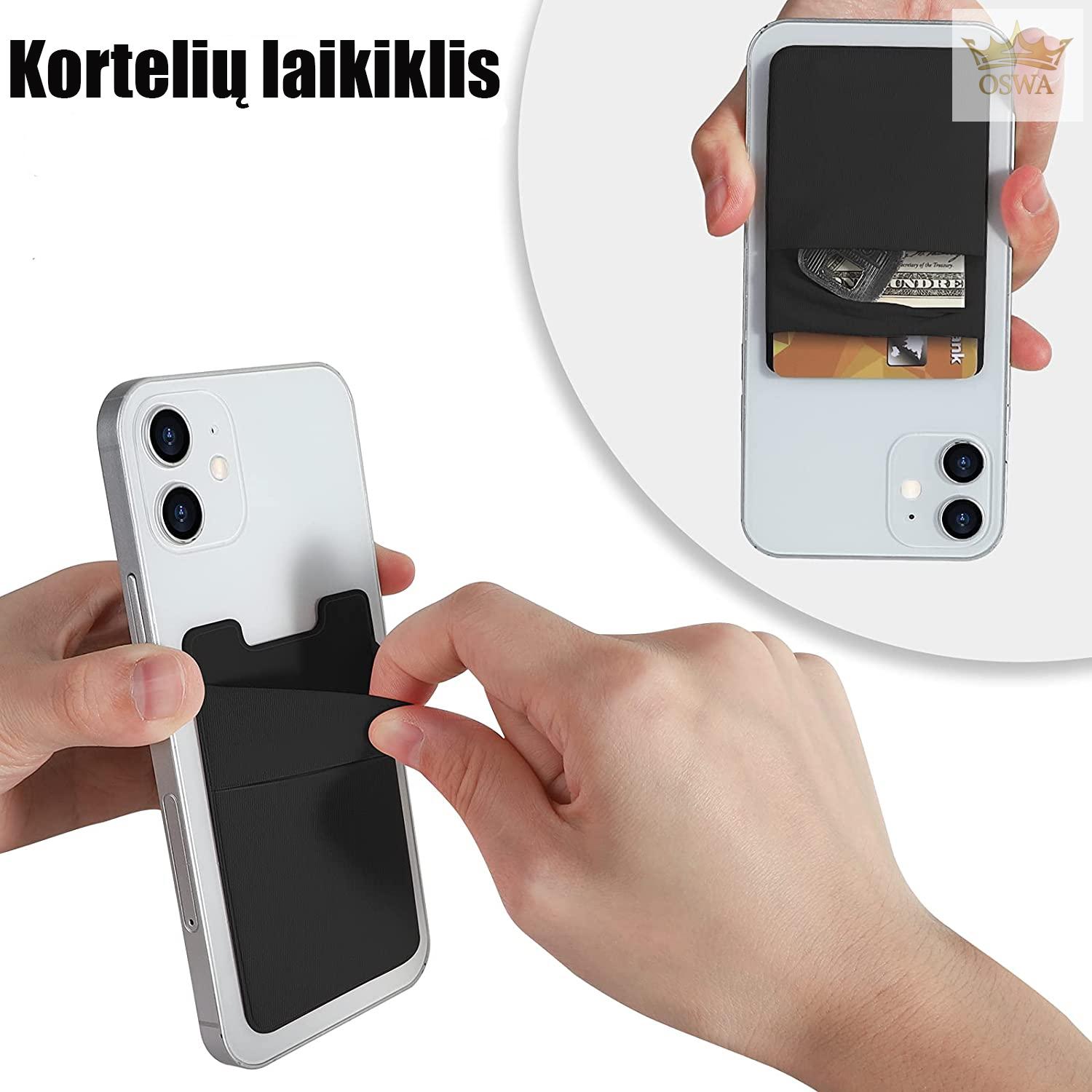 Silikoninis kortelių laikiklis