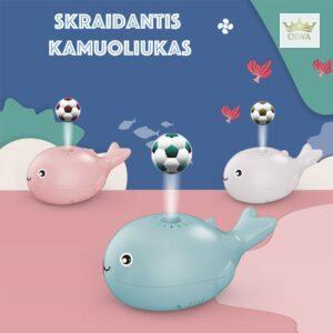 Skraidantis kamuoliukas "Banginis" - Balta
