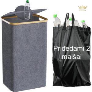 Taros rūšiavimo šiukšliadėžė (PILKA)