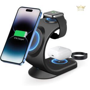 Telefono ir laikrodžio belaidis įkroviklis