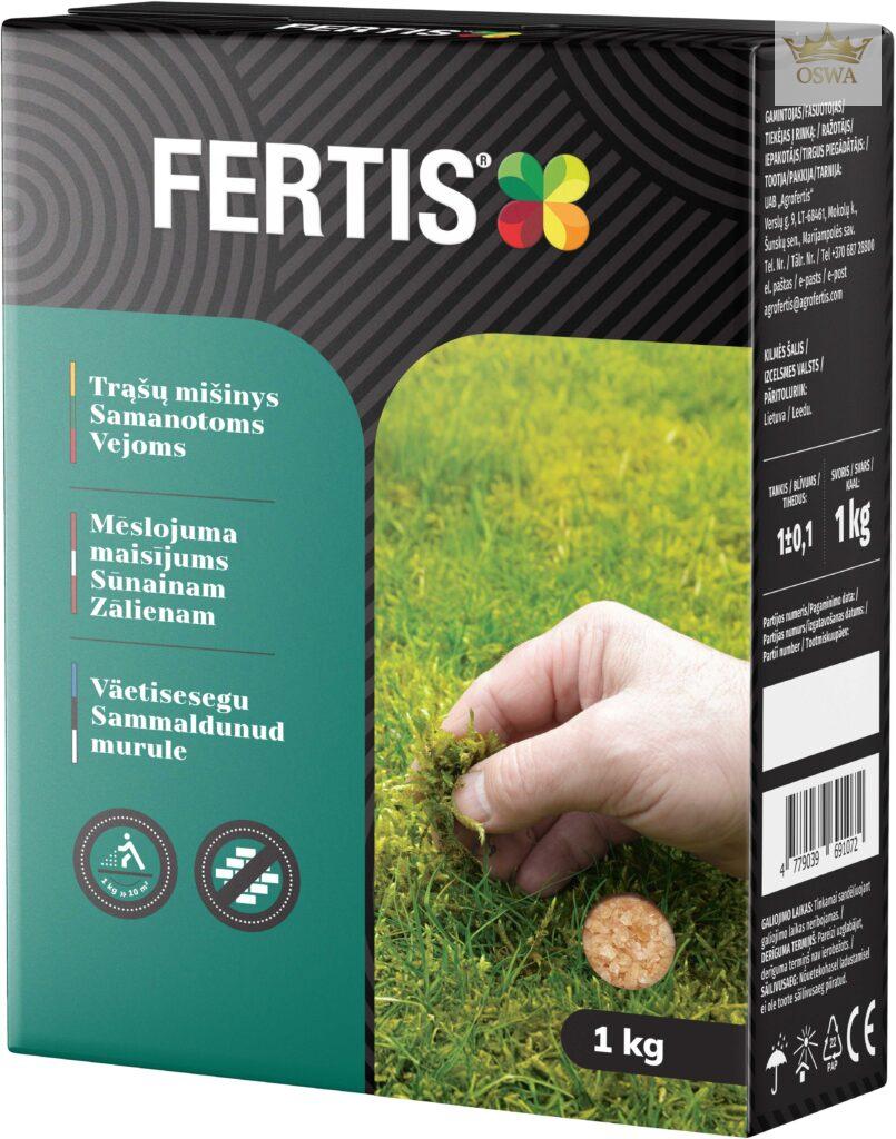 Trąšų mišinys Samanotoms Vejoms FERTIS, 1kg