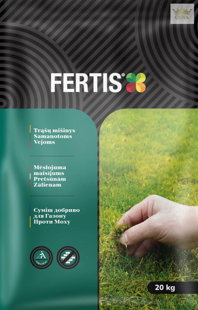 Trąšų mišinys Samanotoms Vejoms FERTIS, 20kg