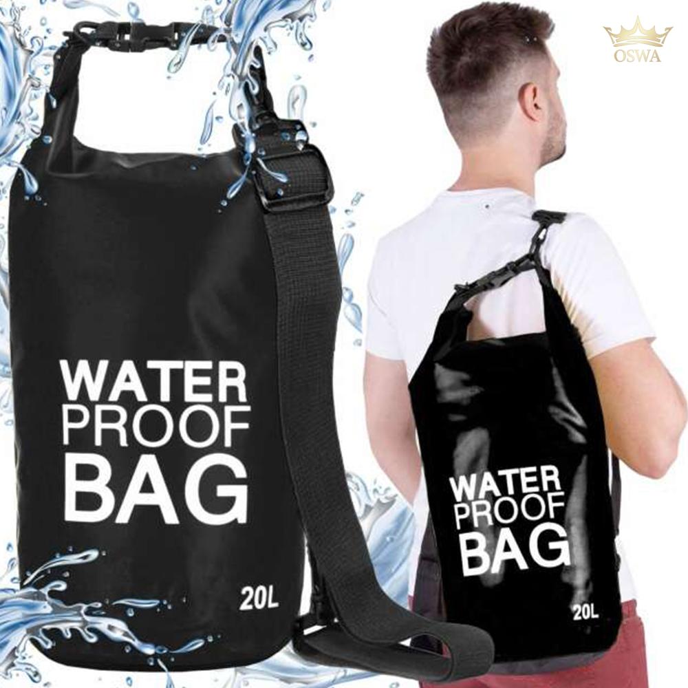 Vandeniui atspari kuprinė / maišas 20L Juodas