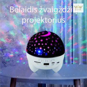 Žvaigždžių Projektorius kolonėlė (įkraunamas)