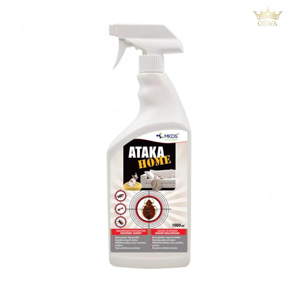 Ataka HOME insekticidas vabzdžių naikinimui kilimuose, čiužiniuose, 1L - Image 2