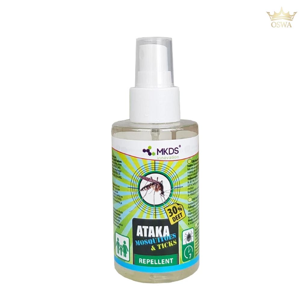 ATAKA Mosquitoes & Ticks – repelentas nuo uodų ir erkių, 100 ml - Image 2