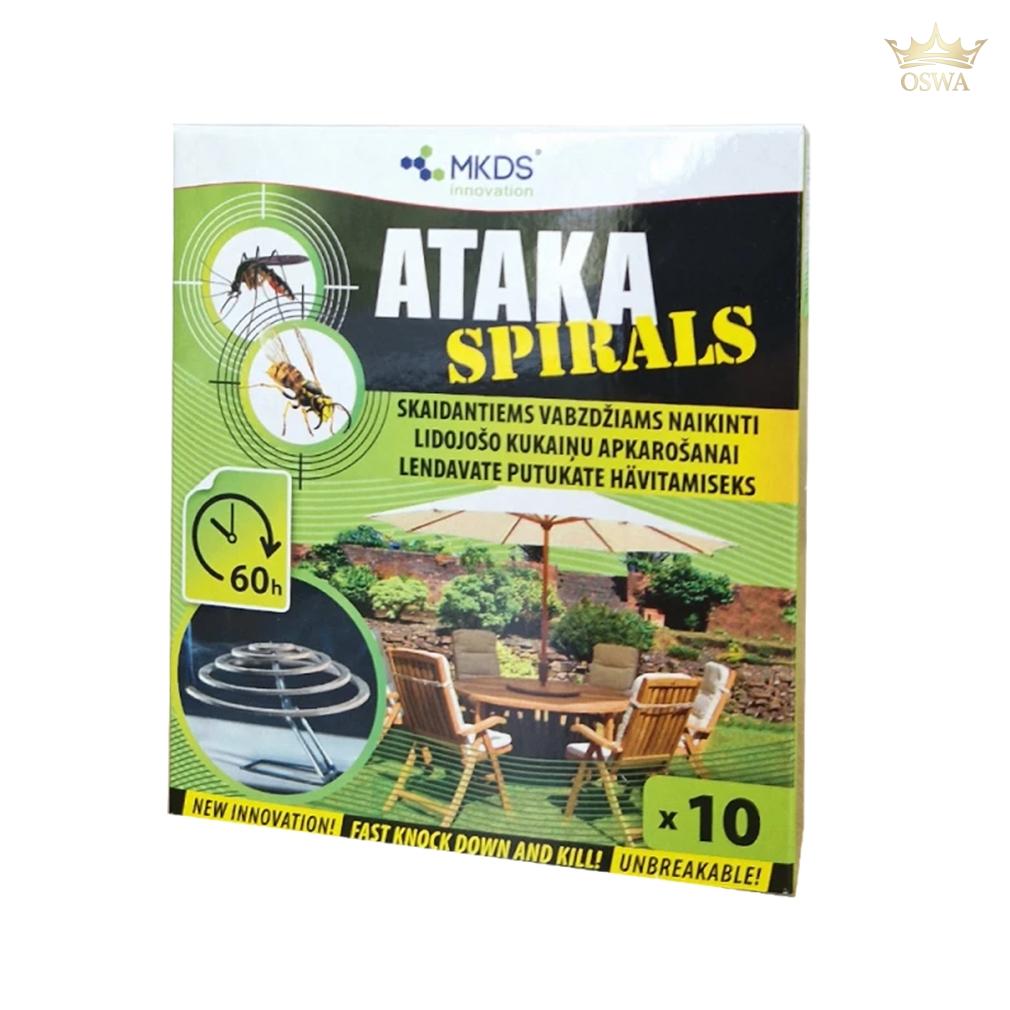Ataka spirals insekticidas nuo uodų, 10 vnt - Image 2