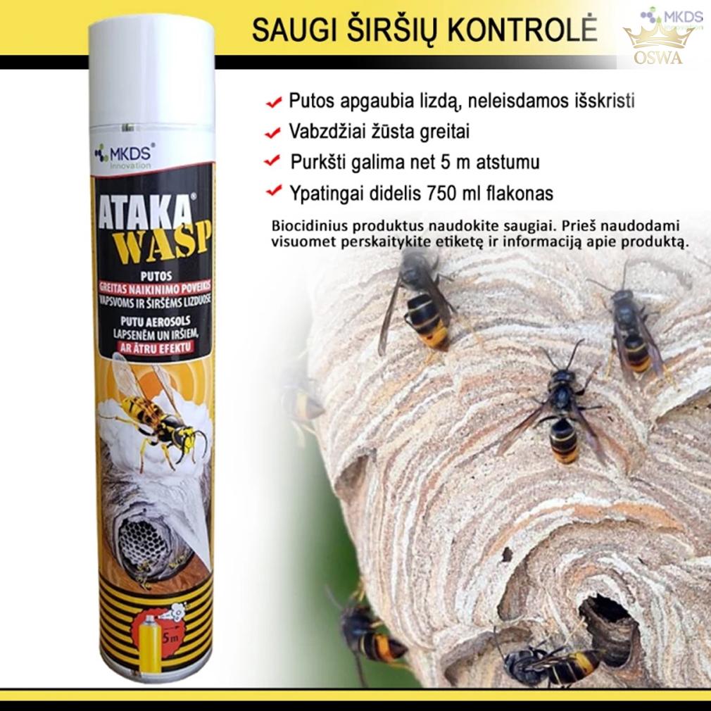 ATAKA WASP putos vapsvoms ir širšėms, 750 ml - Image 3