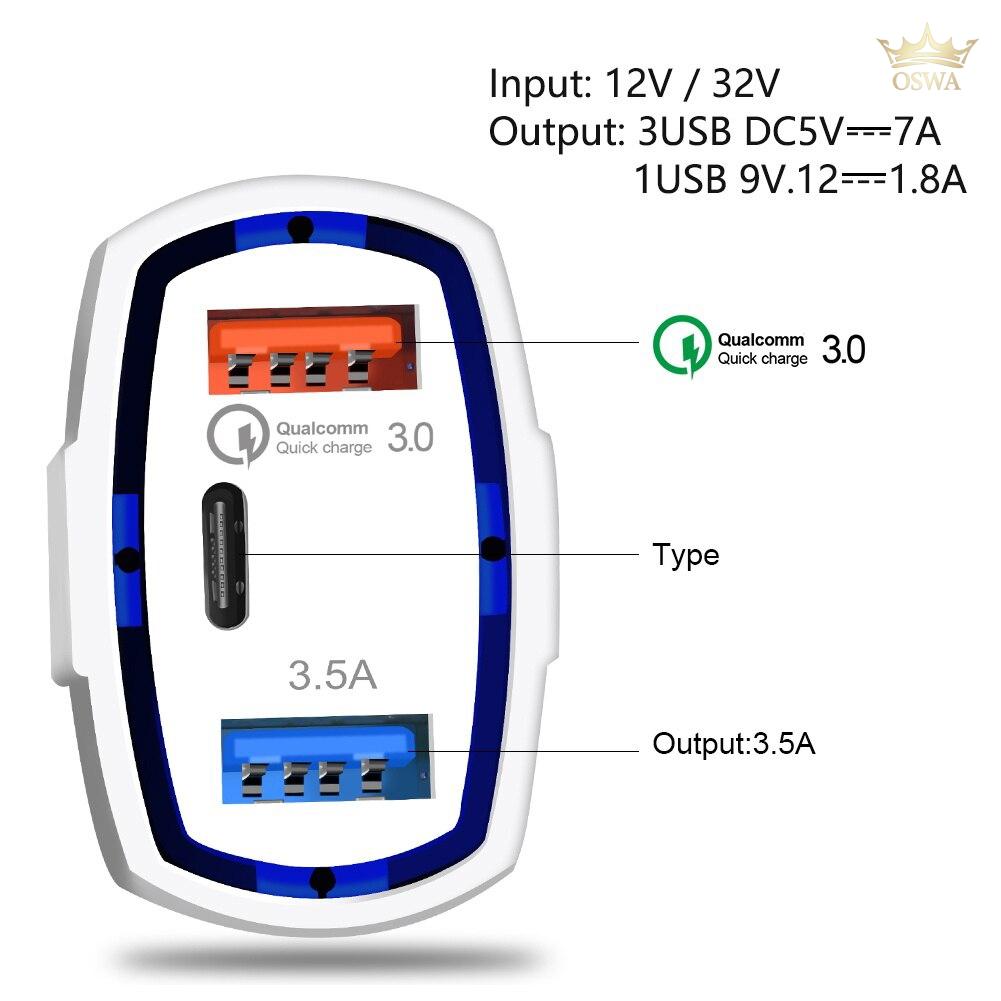 Auto Įkroviklis QC 3.0 TYPE-C - Image 3