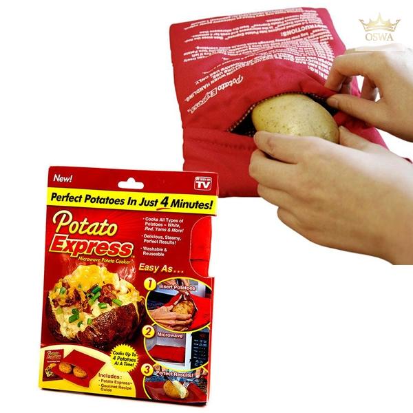Daugkartinio naudojimo bulvių kepimo maišelis "Potato Express" - Image 2