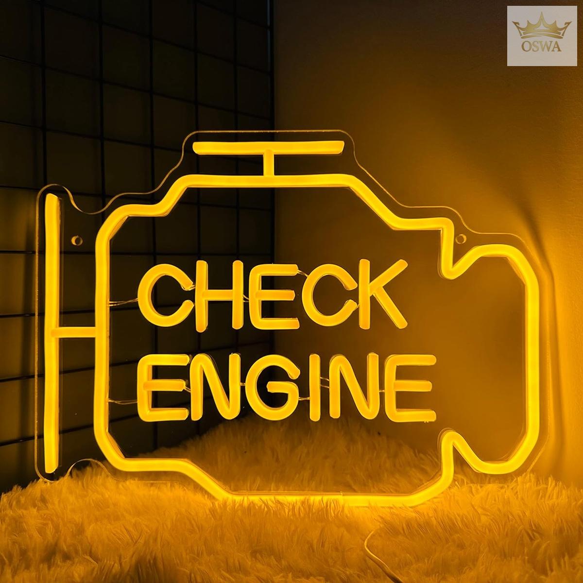 Dekoracinis šviestuvas "CHECK ENGINE" - Image 3