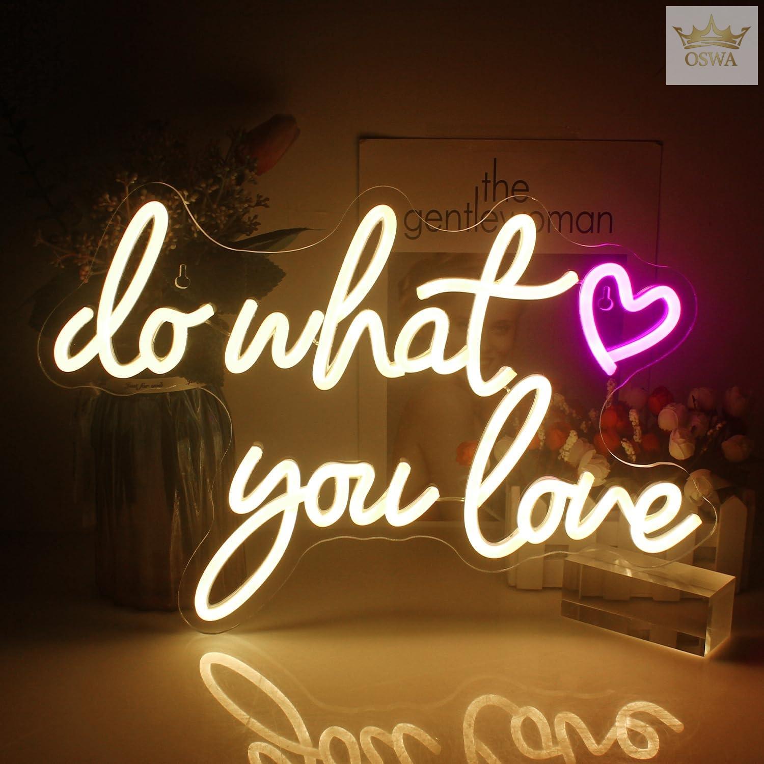 Dekoracinis šviestuvas "Do What You Love" - Image 2