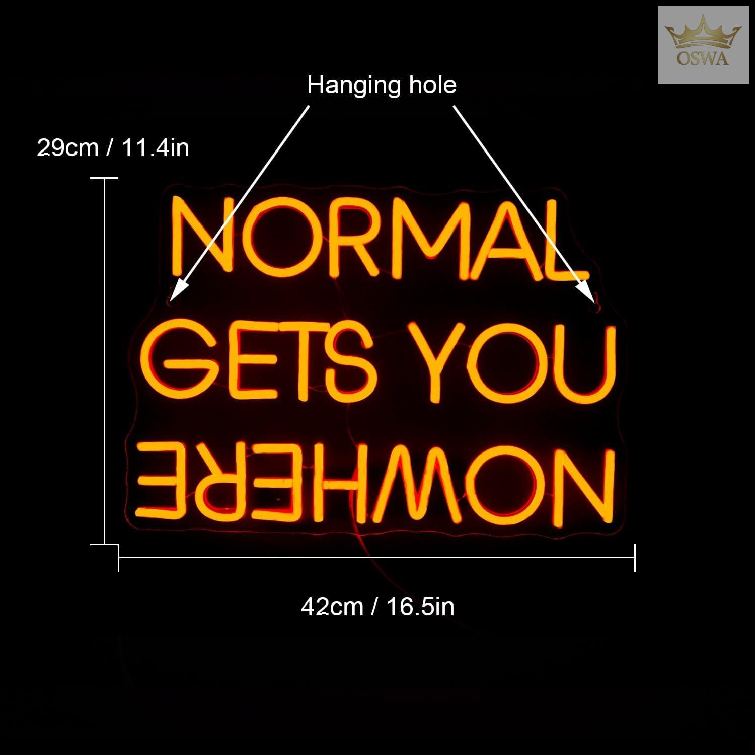 Dekoracinis šviestuvas "NORMAL GETS YOU NOWHERE" - Image 3