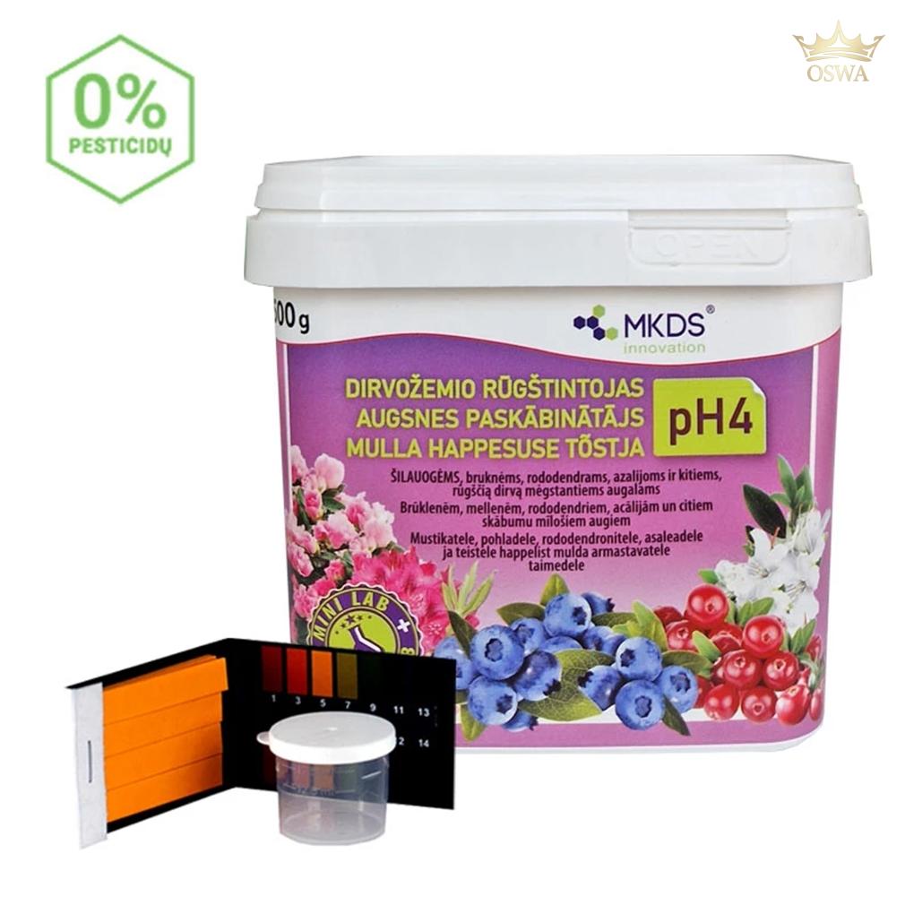 Dirvožemio rūgštintojas pH4 su mini laboratorija, 500 g - Image 2