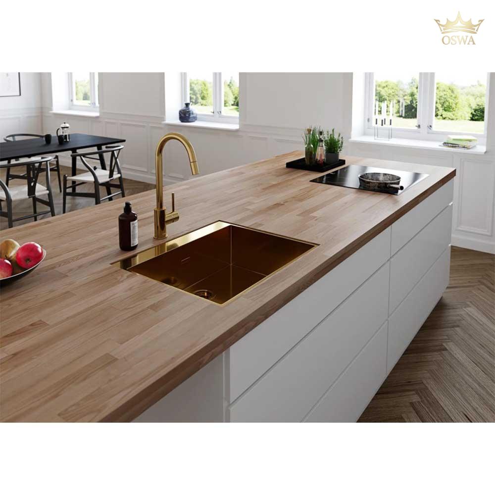 Elegantiškas ir modernus ADORA Imperia U Gold virtuvinis maišytuvas - Image 3