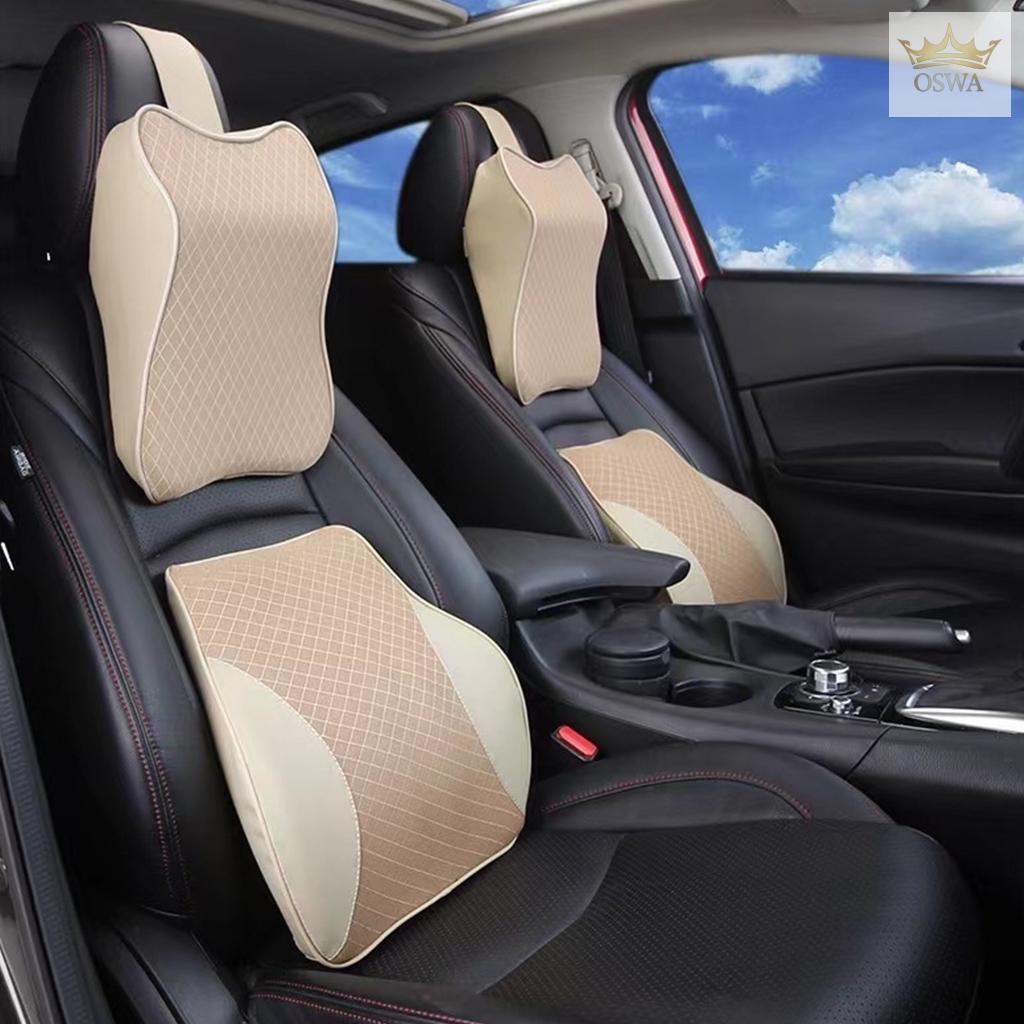 Ergonominių pagalvių rinkinys automobiliui KREMINĖ - Image 2