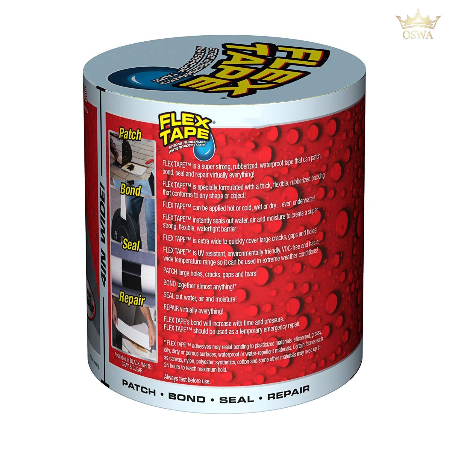 "FLEX TAPE" vandeniui atspari lipni juosta (juoda sp.) - Image 3