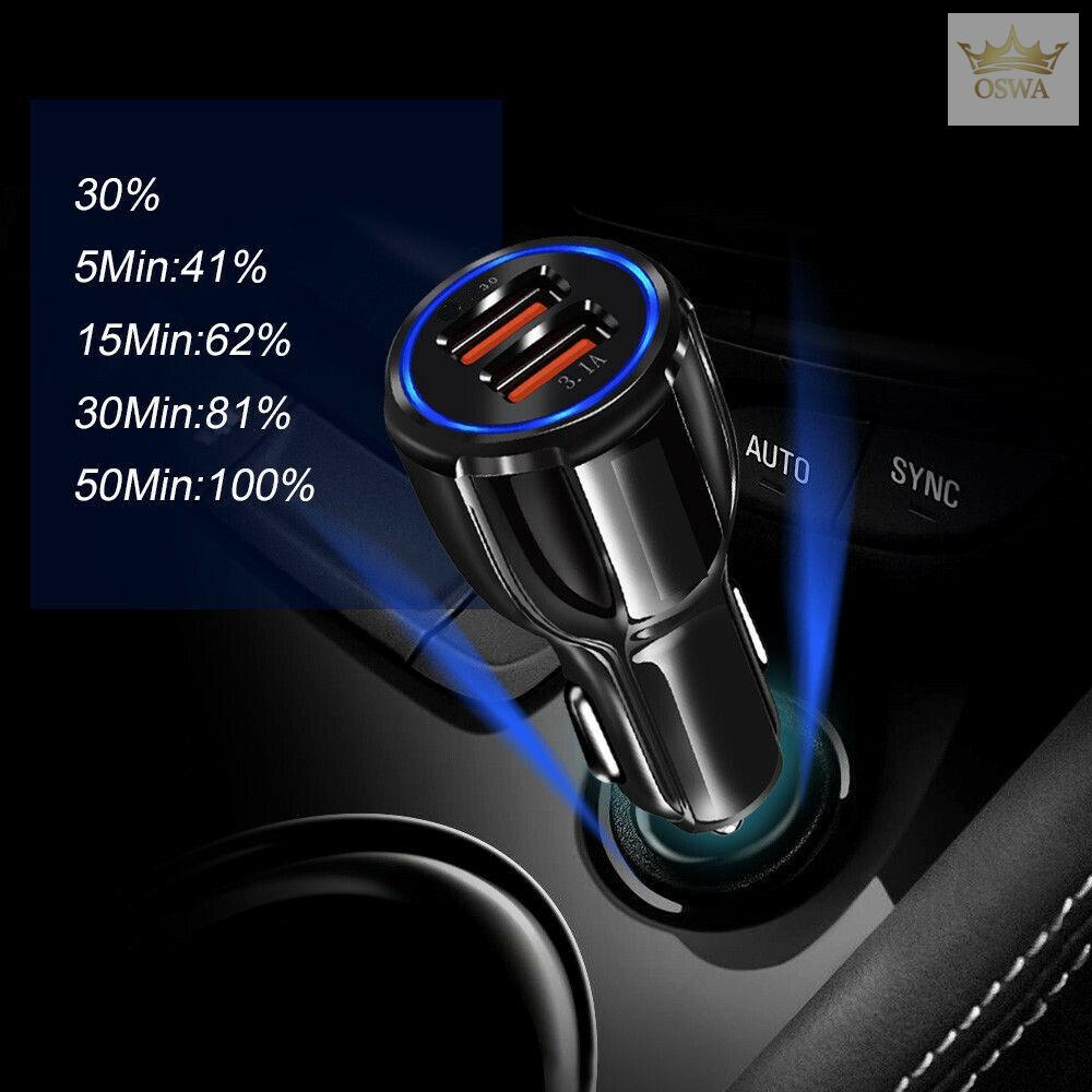 Greito įkrovimo auto SAM. 2 X USB 3.0 FAST adapteris - Image 3