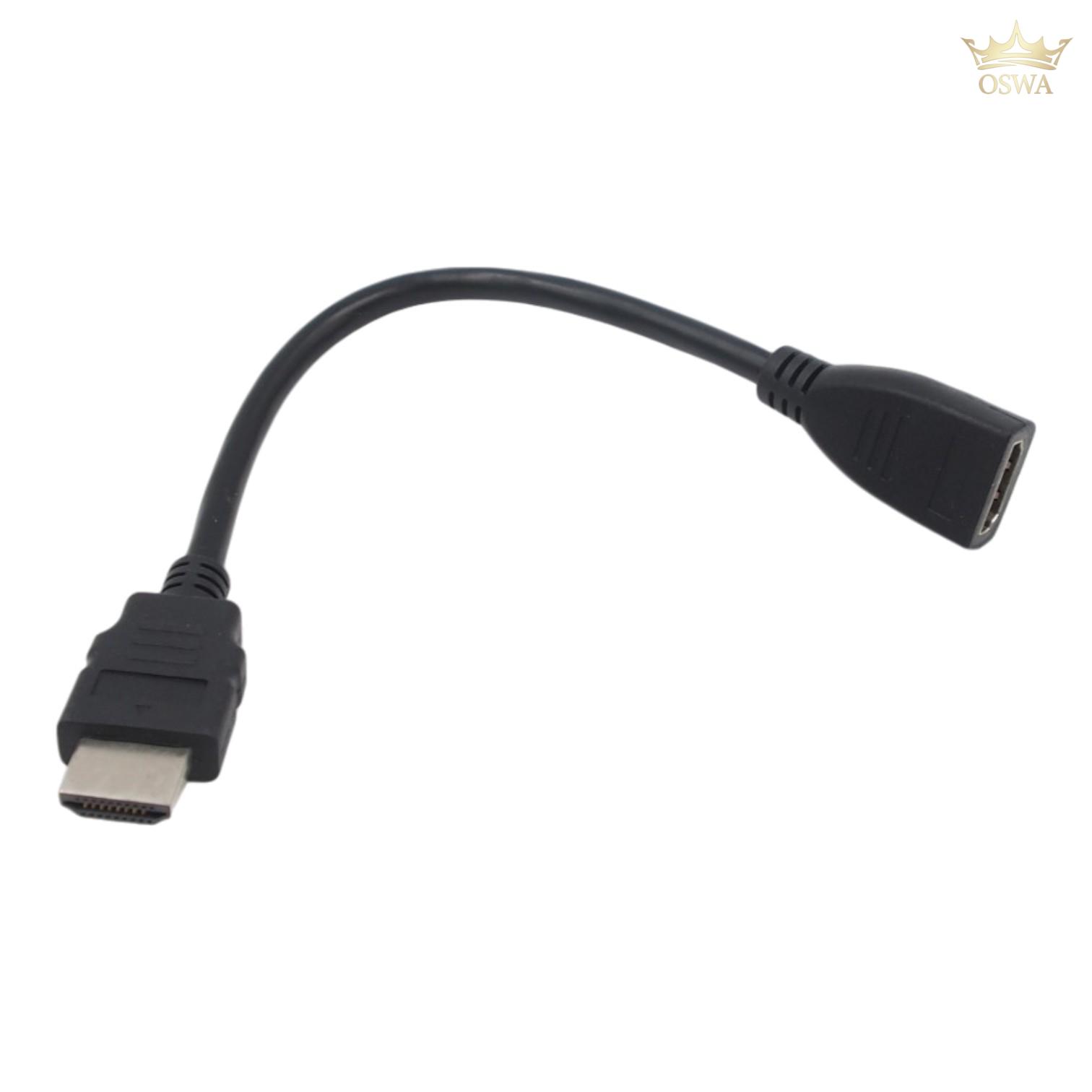 HDMI prailginimo kabelis (HDMI lizdas – HDMI kištukas), 20 cm - Image 2