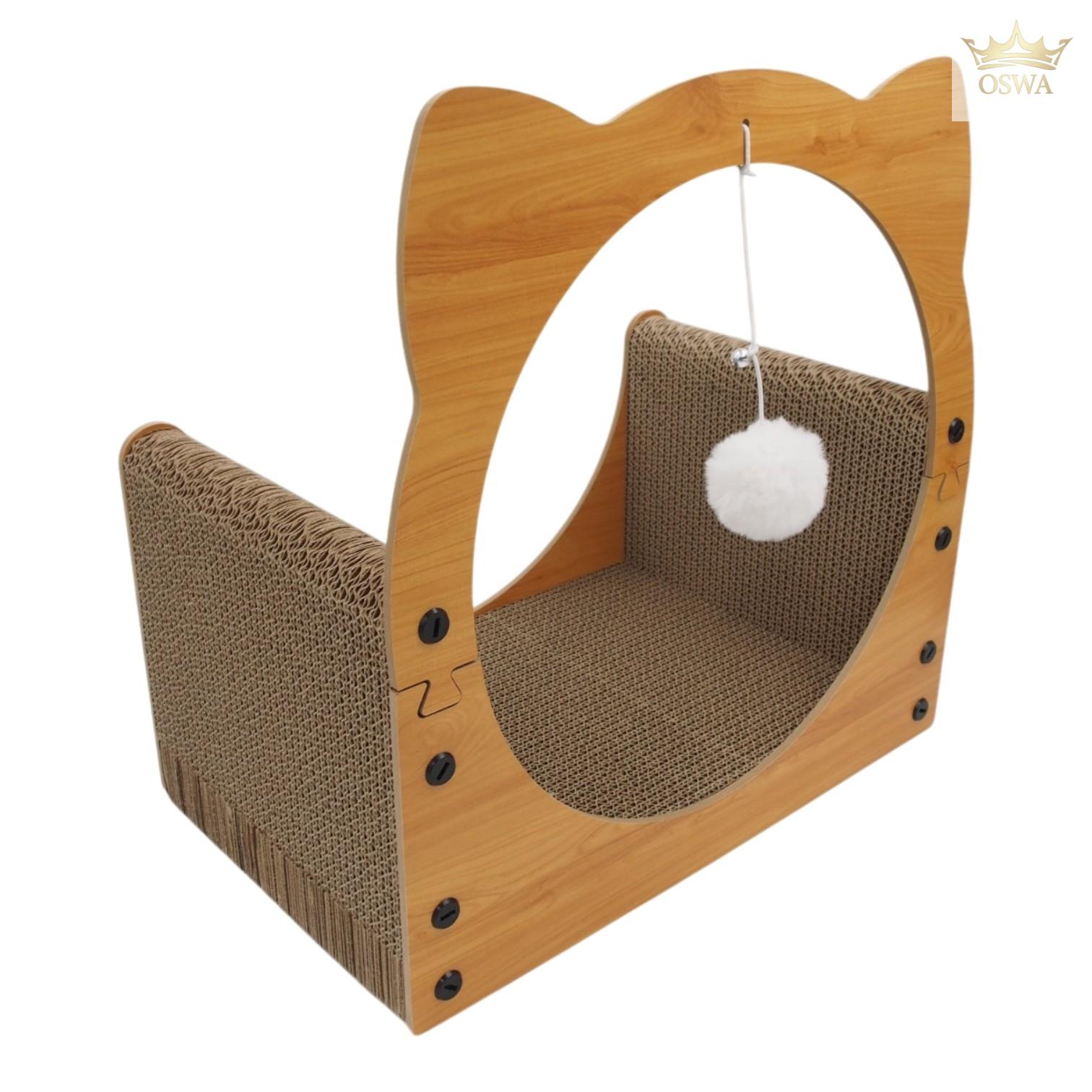 Kartoninė draskyklė katėms 40 x 25 x 40 cm - Image 3