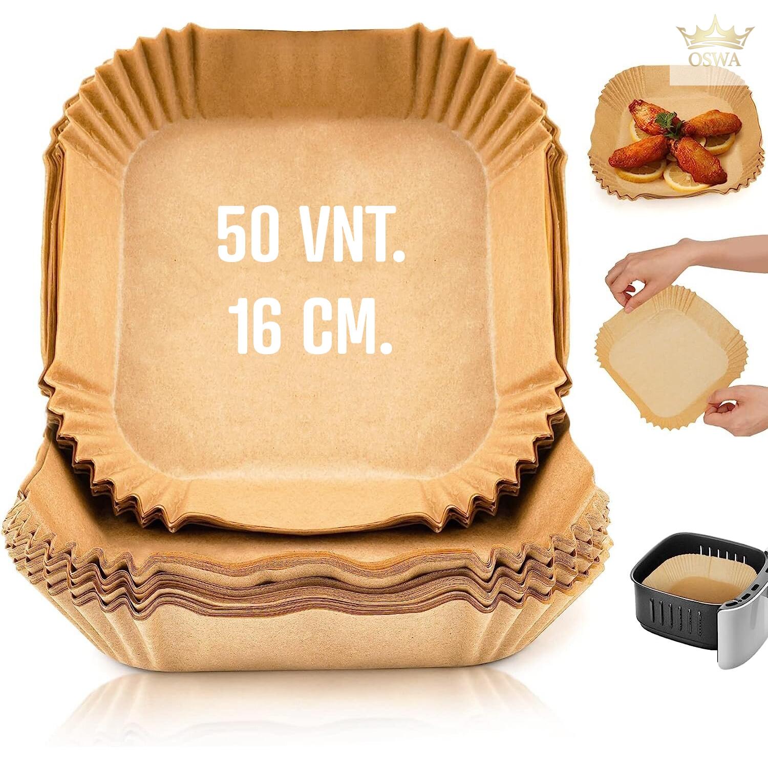 Kepimo popierinės formelės kvadratinės 16 cm (50 vnt.) - Image 2