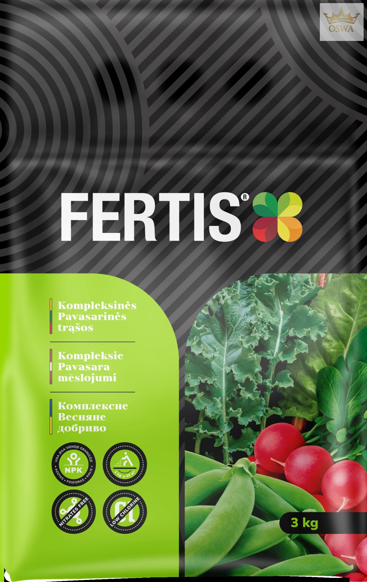 Kompleksinės Pavasarinės trąšos FERTIS , 3kg - Image 2