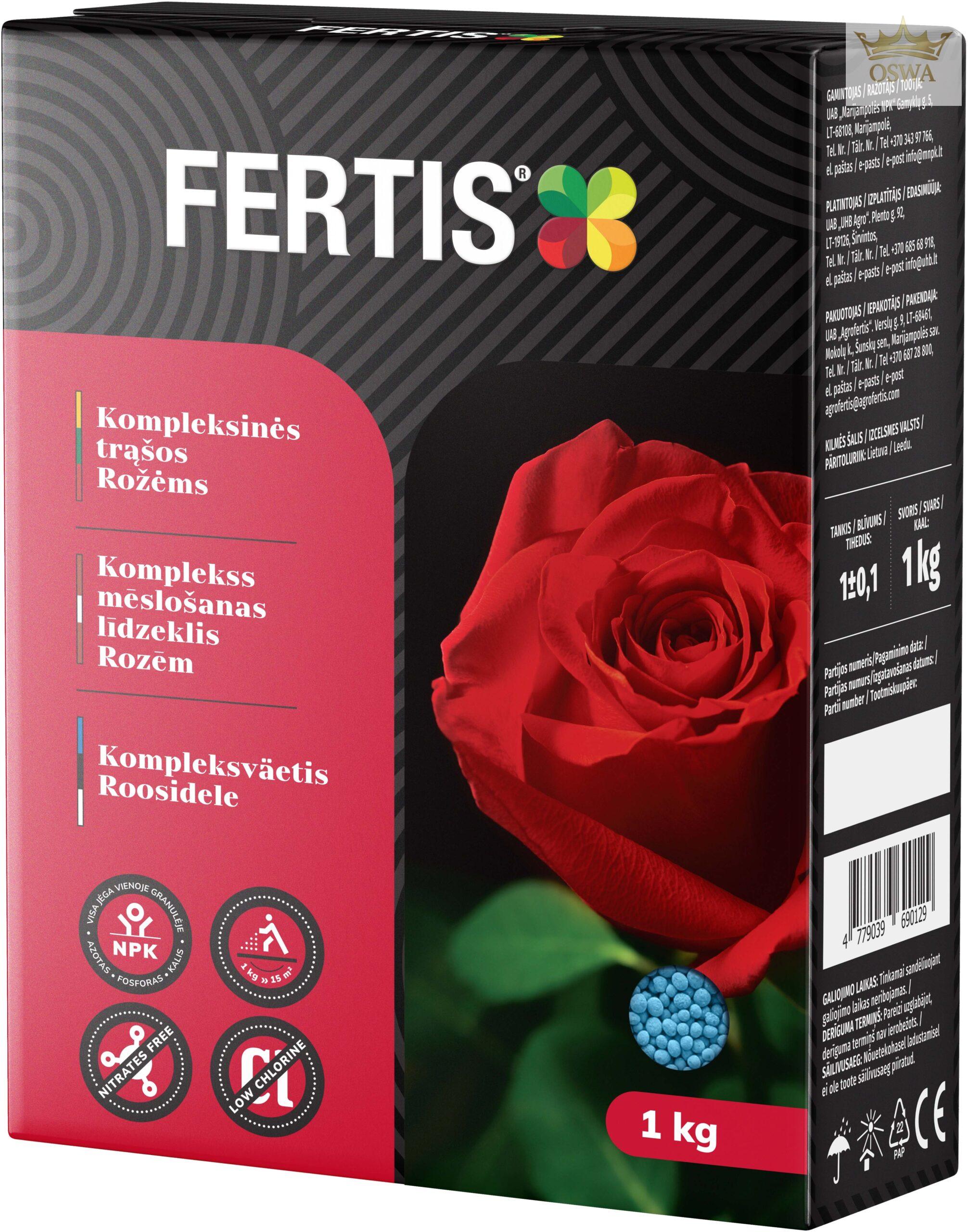 Kompleksinės trąšos Rožėms FERTIS, 1kg - Image 2