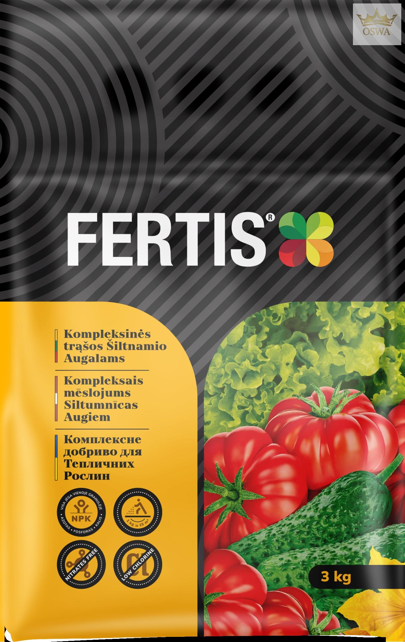 Kompleksinės trąšos Šiltnamio augalams FERTIS, 3kg - Image 2