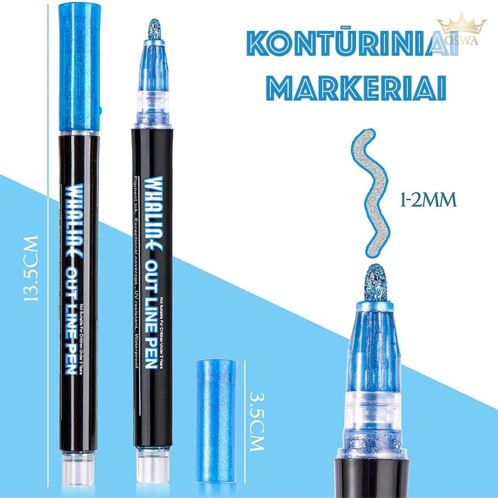 Kontūriniai markeriai, 12 vnt. - Image 3