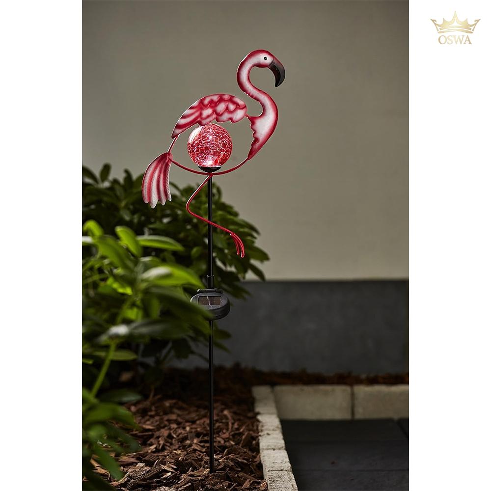 lauko LED lempa „Flamingo“ su saulės baterija (80 cm) - Image 3