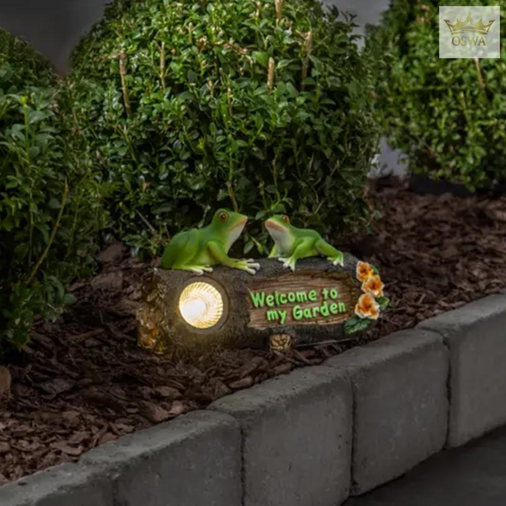 Lauko LED lempa „Frogy“ su saulės baterija (24 × 14 cm) - Image 3
